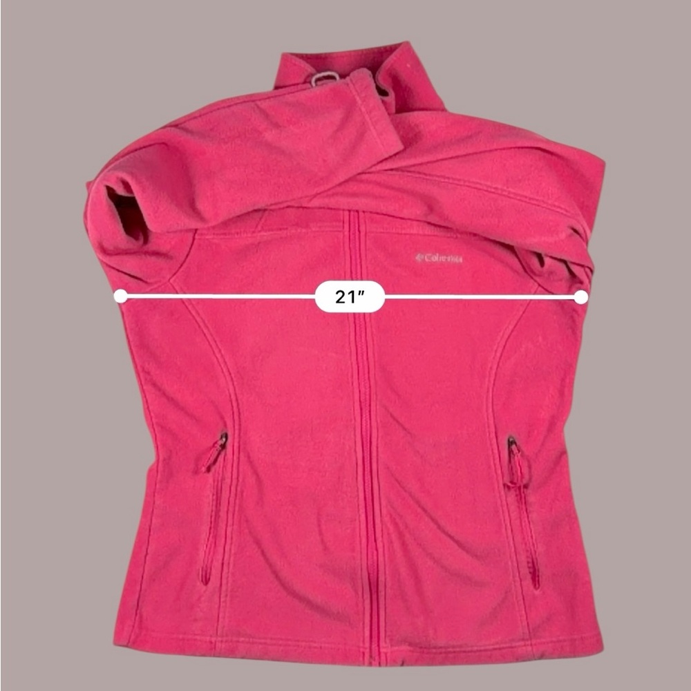 Columbia Women’s Pink Fleece Full Zip Jacket L – Style - Picture 14 of 17
